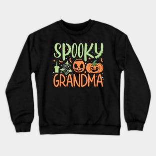 Spooky Grandma, 70's Design Crewneck Sweatshirt